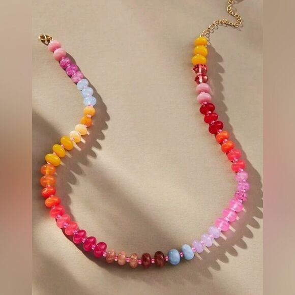 Anthropologie Jewelry - Summer beaded necklace S689